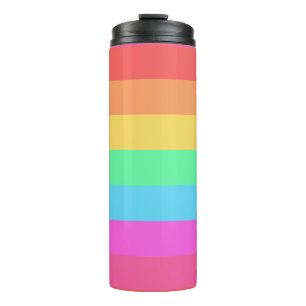 Farbstreifen für Pastell-Regenbogen Thermosbecher