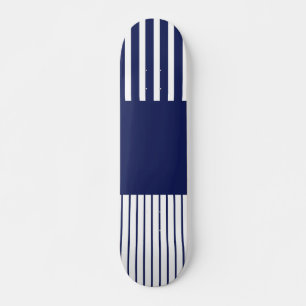 Farbstreifen für Pop - Blau und Weiß Skateboard