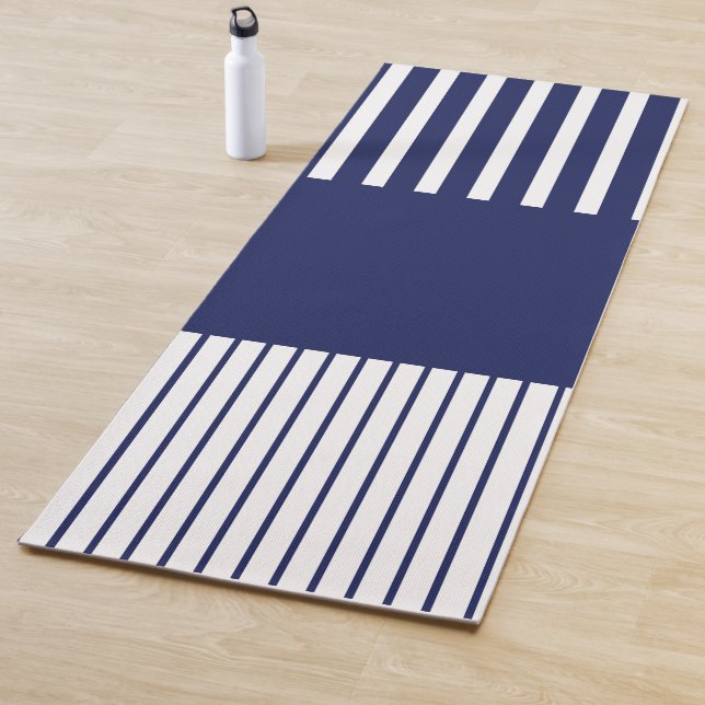 Farbstreifen für Pop - Blau und Weiß Yogamatte (Beispiel)