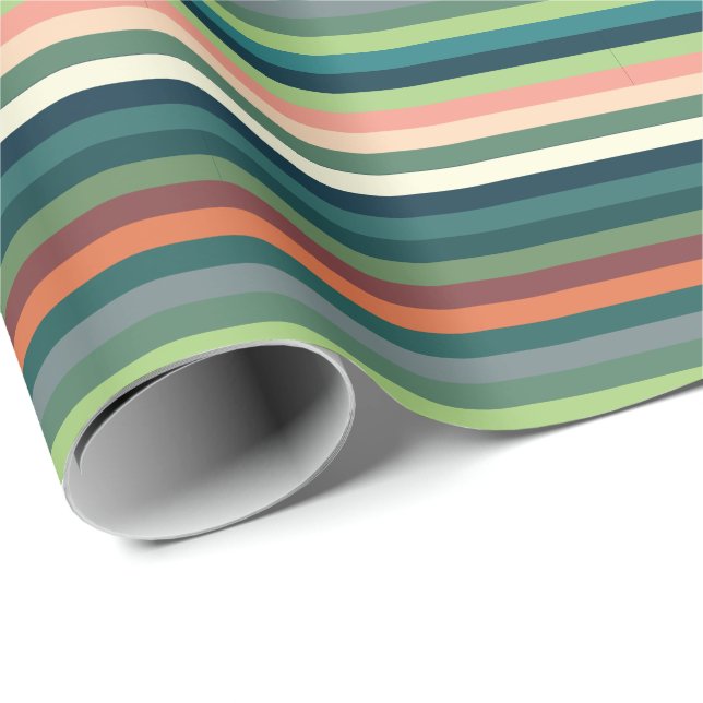 Farbstreifen Geschenkpapier (Rolleneckpunkt)