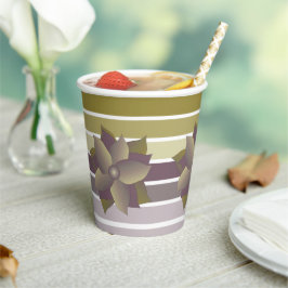 Farbstreifen im Herbst Pappbecher