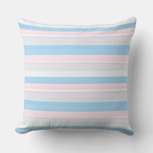 Farbstreifen in rosa blau kissen