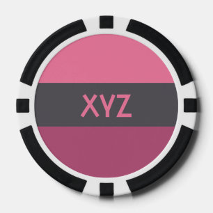 Farbstreifen mit kundenspezifischen Poker-Chips Pokerchips