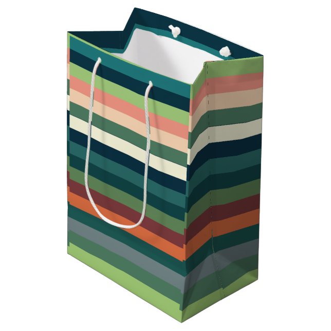 Farbstreifen Mittlere Geschenktüte (Vorderseite Schrägansicht)