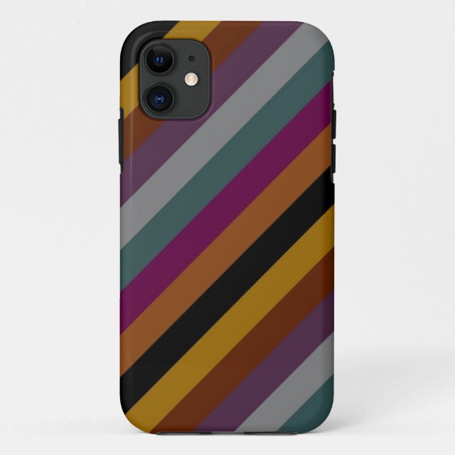 Farbstreifenmuster 2 nach hinten Case-Mate iPhone hülle (Rückseite)