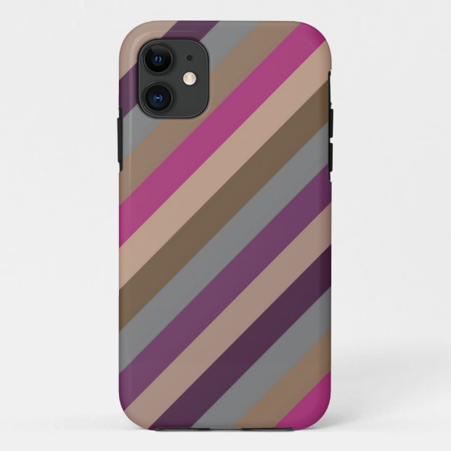 Farbstreifenmuster 3 Case-Mate iPhone hülle (Rückseite)