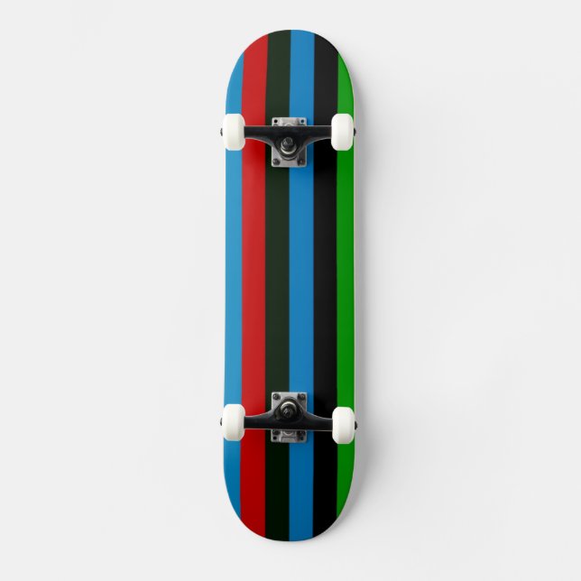 Farbstreifenmuster 6 skateboard (Vorderseite)