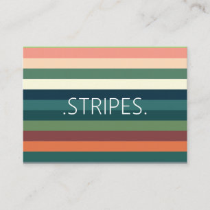 Farbstreifenmuster Visitenkarte