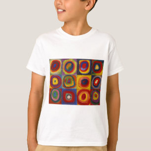 Farbstudie über Quadrat-Kreise von Kandinsky T-Shirt