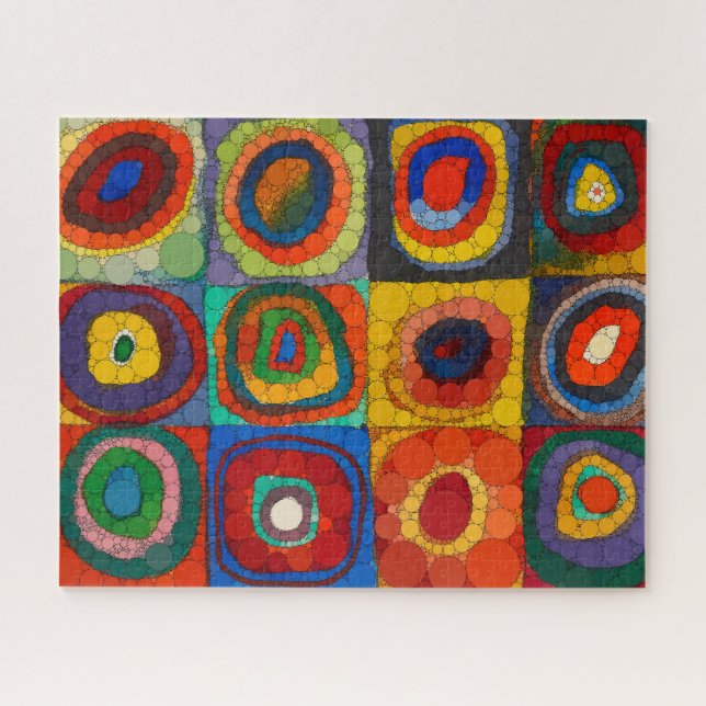 Farbstudie, Unendlichkeitspunkte von Wassily Kandi (Horizontal)