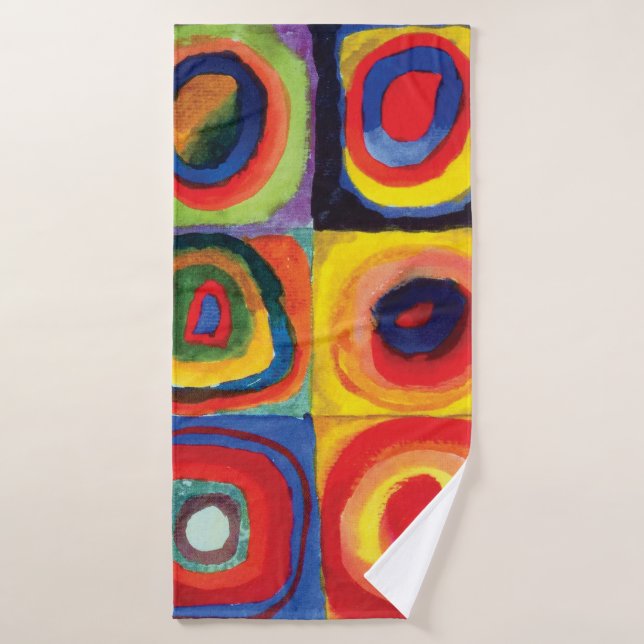 Farbstudie von Wassily Kandinsky Badehandtuch (Badehandtuch)