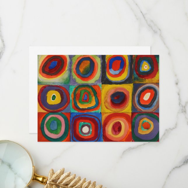 Farbstudie von Wassily Kandinsky Dankeskarte (Vorderseite/Rückseite Beispiel)