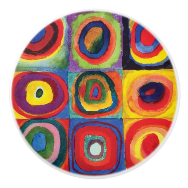 Farbstudie von Wassily Kandinsky Keramikknauf (Vorderseite)