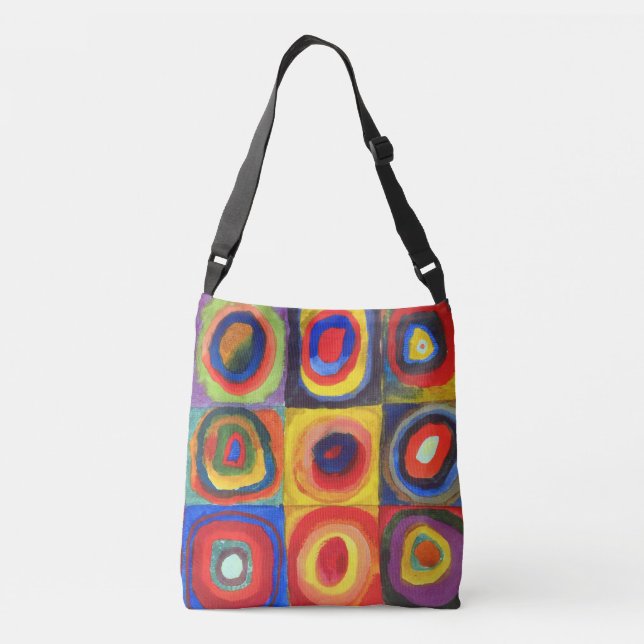 Farbstudie von Wassily Kandinsky Tragetaschen Mit Langen Trägern (Rückseite)