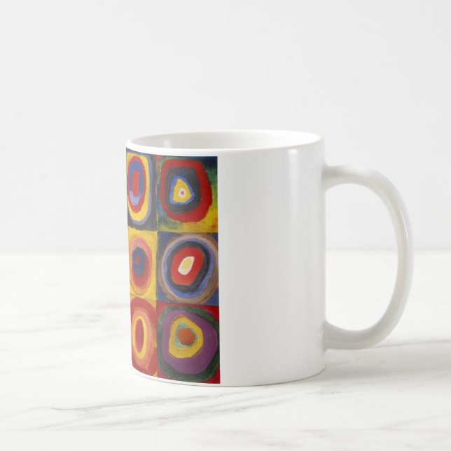 Farbstudie zu den Quadratzunden Kaffeetasse (Rechts)