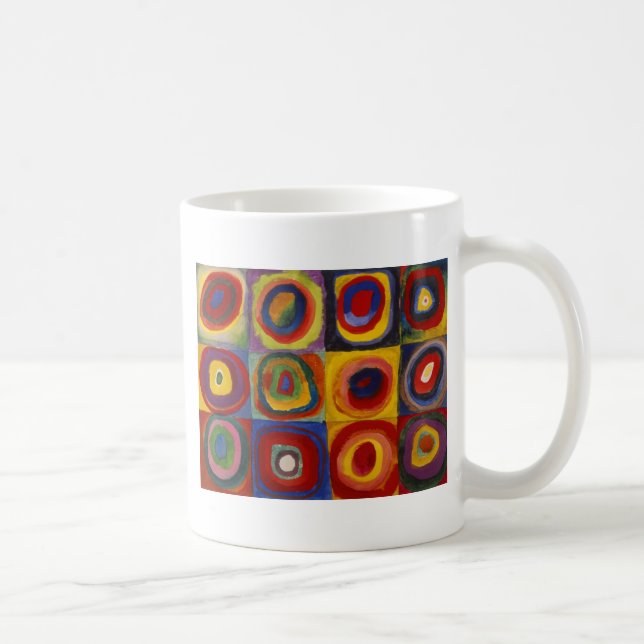 Farbstudie zu den Quadratzunden Kaffeetasse (Rechts)