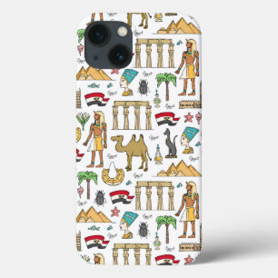 Farbsymbole von Ägypten-Muster Case-Mate iPhone Hülle
