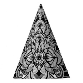 Farbsymphonie Mandala – Kräftige psychedelische Bl Partyhütchen