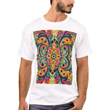 Farbsymphonie Mandala – Kräftige psychedelische Bl