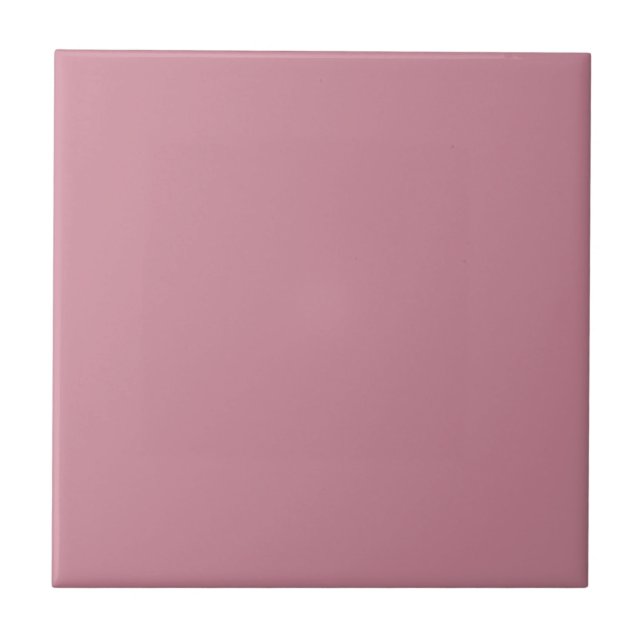 Farbtafel von Puffrosa Fliese (Vorderseite)