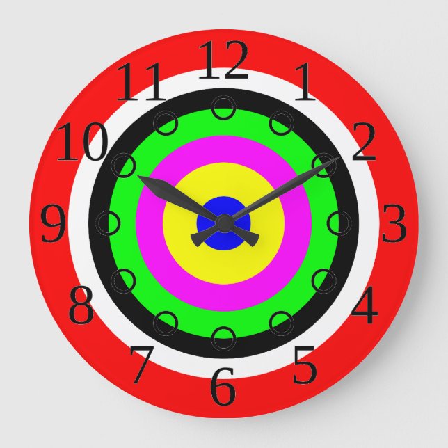 Farbtakt Große Wanduhr (Vorderseite)