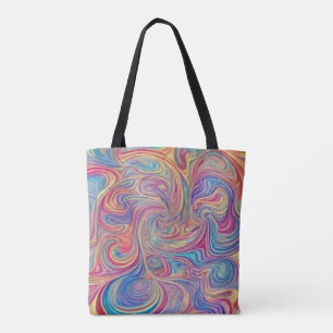 Farbtasche mit Wirbel Tasche