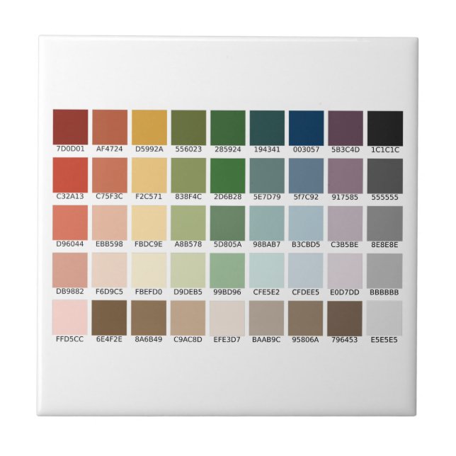 Farbtest Fliese (Vorderseite)