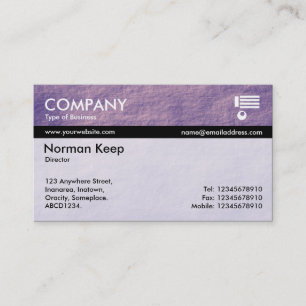 Farbtex verbannt - Lila Planet Visitenkarte