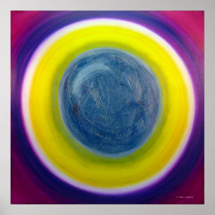 Farbtherapie Heilung Mandala Kunst Poster