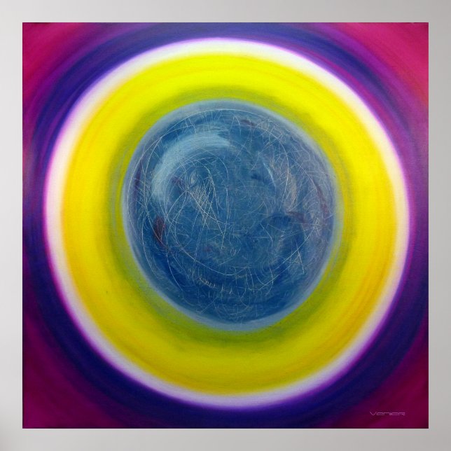 Farbtherapie Heilung Mandala Kunst Poster (Vorne)