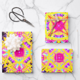 Farbtherapie Wrapping Paper Flat Sheet Set 3 Geschenkpapier Set