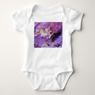 Farbton Acrylfarbe, abstrakt. Baby Strampler