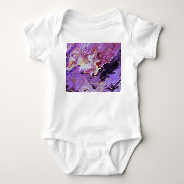Farbton Acrylfarbe, abstrakt. Baby Strampler (Vorderseite)