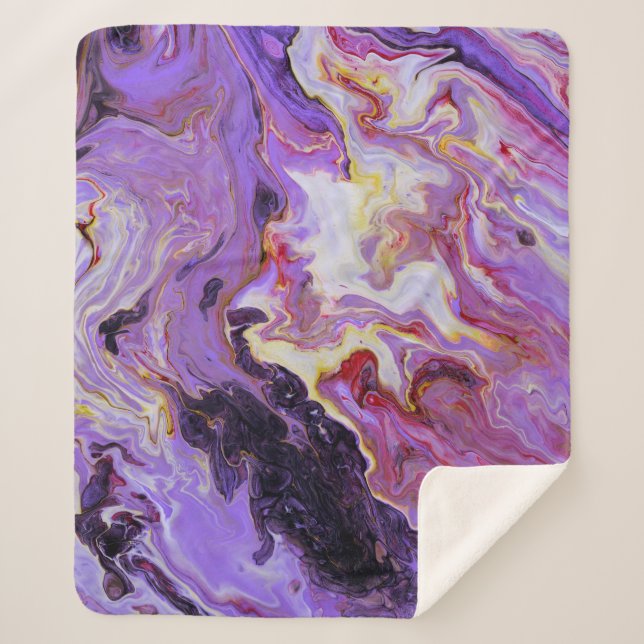 Farbton Acrylfarbe, abstrakt. Sherpadecke (Vorderseite)