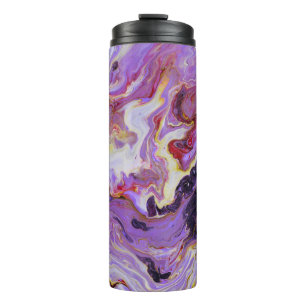 Farbton Acrylfarbe, abstrakt. Thermosbecher