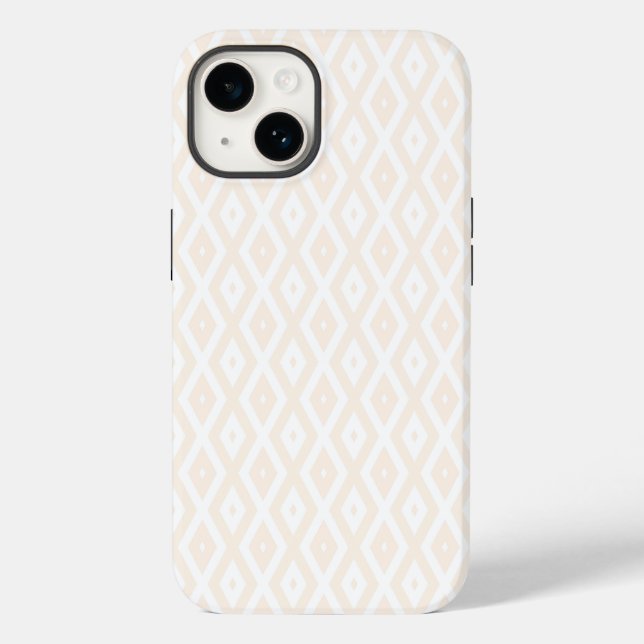 Farbton Beige und Weiß Case-Mate iPhone 14 Hülle (Rückseite)