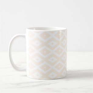 Farbton Beige und Weiß Kaffeetasse