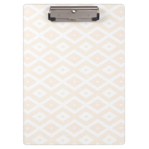 Farbton Beige und Weiß Klemmbrett