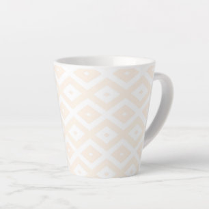 Farbton Beige und Weiß Milchtasse