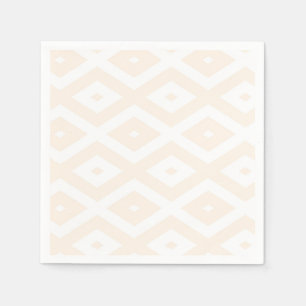 Farbton Beige und Weiß Serviette