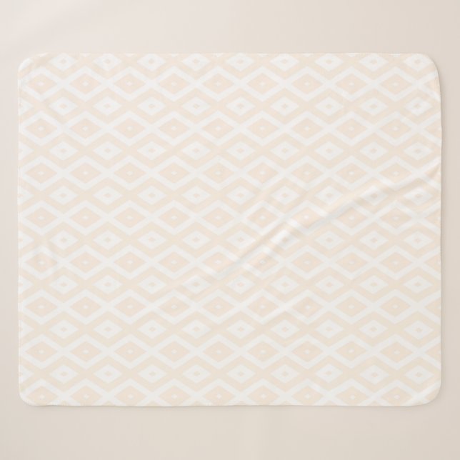 Farbton Beige und Weiß Sherpadecke (Vorderseite (Horizontal))