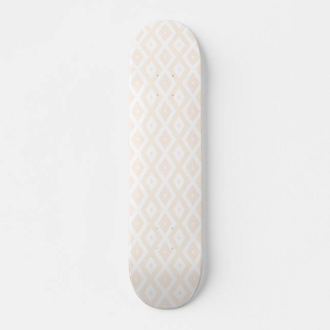 Farbton Beige und Weiß Skateboard (Vorne)