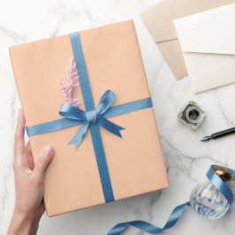 Farbton mit schlichtem Lichtpfirsichfarben Geschenkpapier