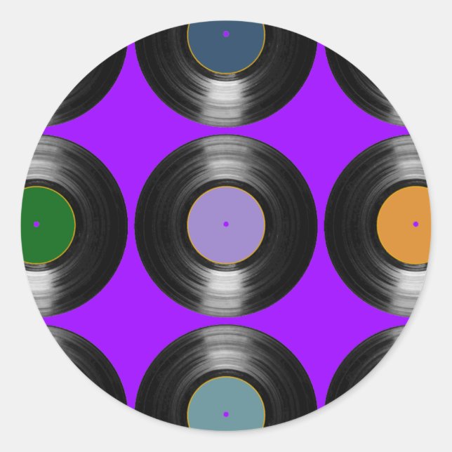 Farbton-Platten Runder Aufkleber (Vorderseite)