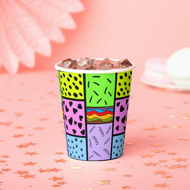 Farbton und Muster Pappbecher (Insitu)