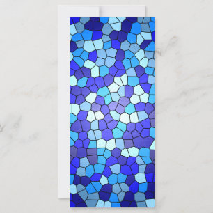 Farbtöne aus blau gestanztem Glas von Shirley Tayl