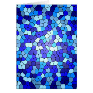 Farbtöne aus blau gestanztem Glas von Shirley Tayl