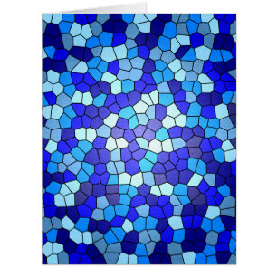 Farbtöne aus blau gestanztem Glas von Shirley Tayl