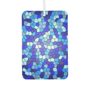 Farbtöne aus blau gestanztem Glas von Shirley Tayl Autolufterfrischer