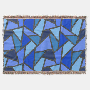 Farbtöne aus blauem Glasmuster Decke